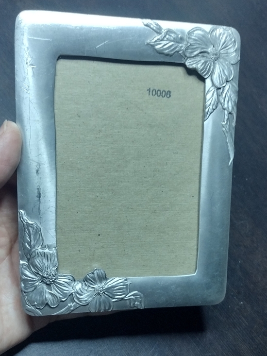 Seagull Pewter Other - Vintage Silver Tone Floral Photo Frame by Seagull Fine Pewter